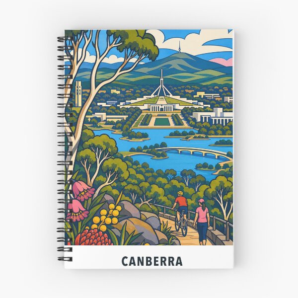 Item preview, Canberra Parliament House Mount Ainslie Lake View Collage designed and sold by Print My Town.