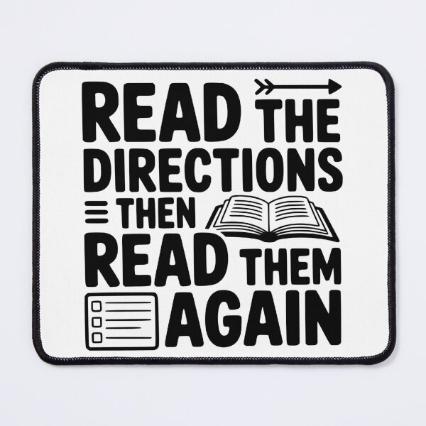 Item preview, Read the Directions, Then Read Them Again designed and sold by theartfulaspie.