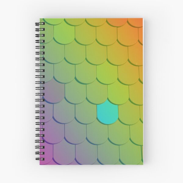Item preview, Colorful Rainbow Roof Tile Pattern | Mosaic Scale Art Print | Bohemian Pattern Decor designed and sold by DigitalChickHub.