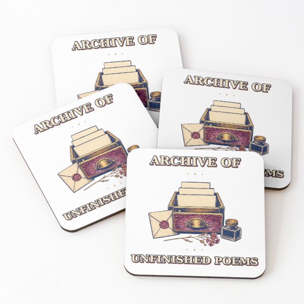 Item preview, Unfinished Poems Archive Vintage Writer Emblem designed and sold by Freshloop Studio | Whimsical Vintage Art.
