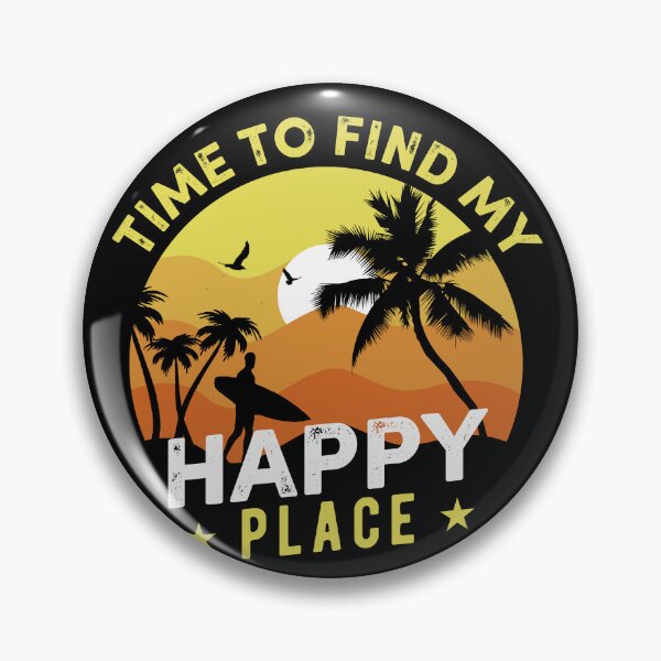 Item preview, Time to Find My Happy Place Wave Addict Gifts for Surf Lovers                          designed and sold by MalwasBasket.