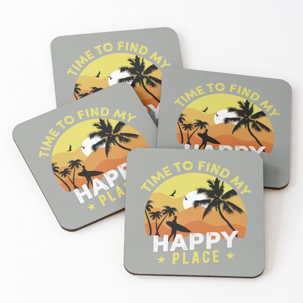 Item preview, Time to Find My Happy Place Wave Addict Gifts for Surf Lovers                          designed and sold by MalwasBasket.