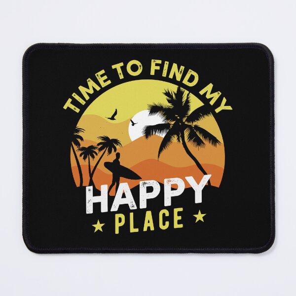 Item preview, Time to Find My Happy Place Wave Addict Gifts for Surf Lovers designed and sold by MalwasBasket.
