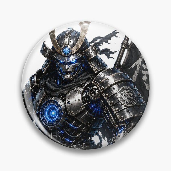 Item preview, Steel Samurai V1 – Futuristic Mechanical Samurai Warrior | Cyber Armor Art designed and sold by SteelCoat Studio.