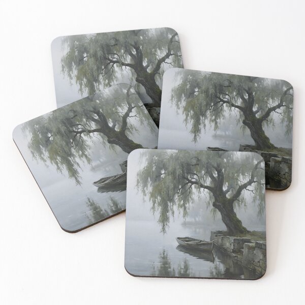 Item preview, Serene Riverside Willow Scene designed and sold by Glundungwalter.