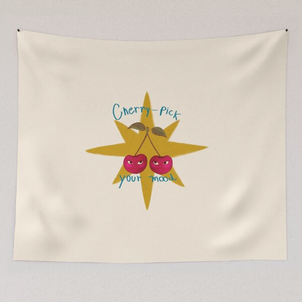 Item preview, Cherry Pick Your Moods Funny Retro Star Art designed and sold by Pop & Punch.