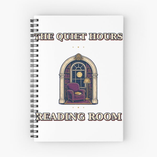Item preview, Quiet Hours Reading Room Vintage Library Crest designed and sold by Freshloop Studio | Whimsical Vintage Art.