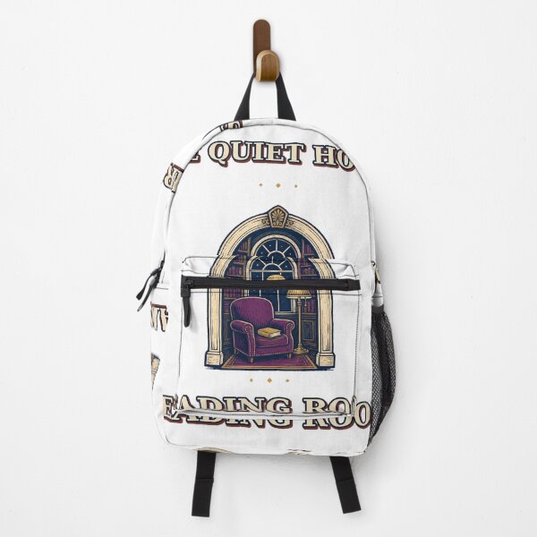 Item preview, Quiet Hours Reading Room Vintage Library Crest designed and sold by Freshloop Studio | Whimsical Vintage Art.