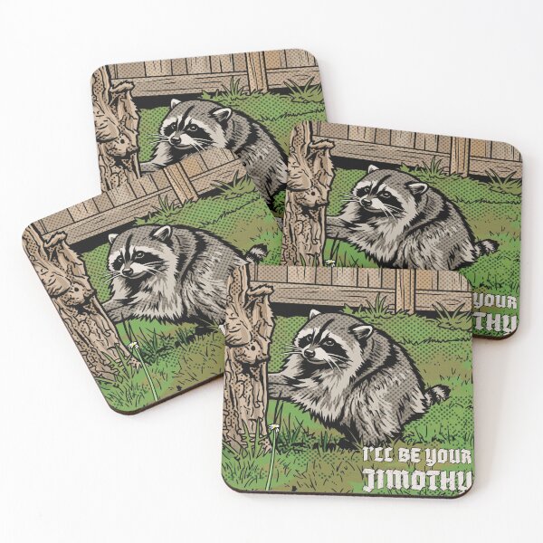 Item preview, Pop Art Raccoon I'll Be Your Jimothy Halftone Comic Design designed and sold by Terry Bain.