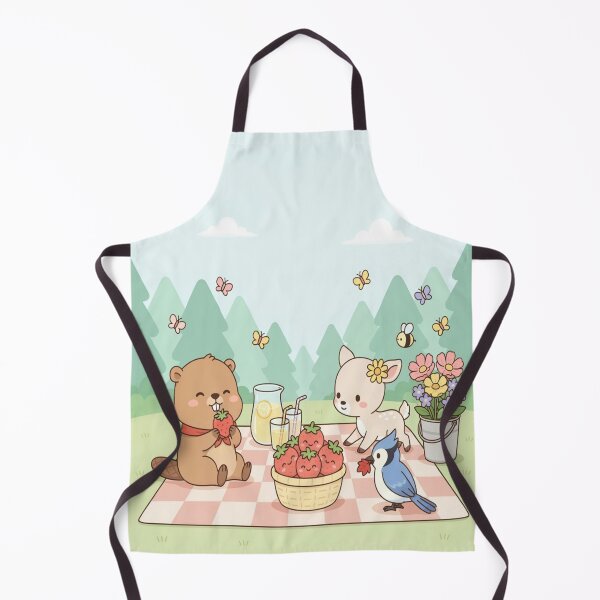 Item preview, Kawaii Woodland Friends Summer Picnic Cute Animal Design designed and sold by InspiredCreatives.