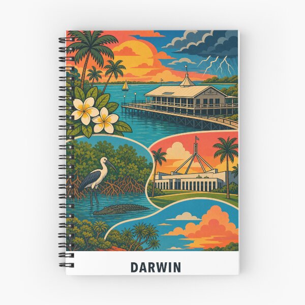 Item preview, Darwin Stokes Hill Wharf Harbour and Mangroves designed and sold by Print My Town.