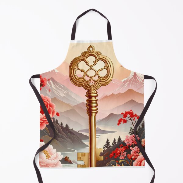 Item preview, The Golden Key to Serenity | Chinoiserie Key designed and sold by CottageArtistry.
