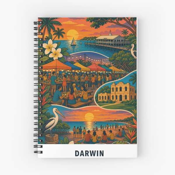 Item preview, Darwin Mindil Beach Market Sunset and Wharf designed and sold by Print My Town.