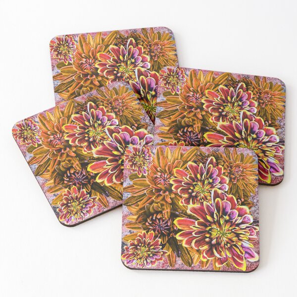 Item preview, Orange Chrysanthemums Background 2 designed and sold by nastiaart.