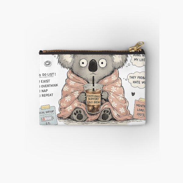 Item preview, Anxious Koala Powered By Cold Brew designed and sold by So Much 2 See.