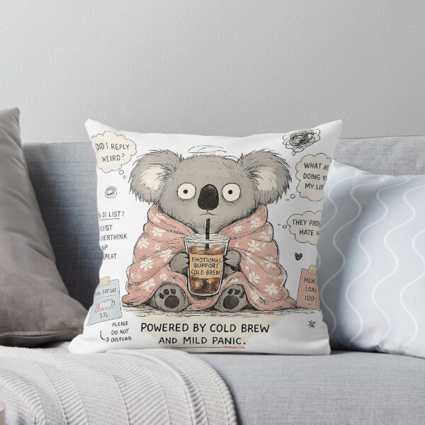 Item preview, Anxious Koala Powered By Cold Brew designed and sold by So Much 2 See.