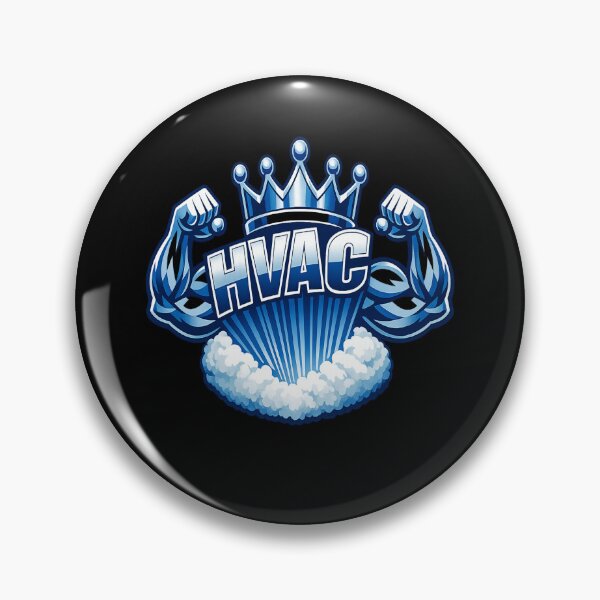 Item preview, HVAC King Strength Emblem - Bold Technician Pride Design designed and sold by FrozenHeat97.