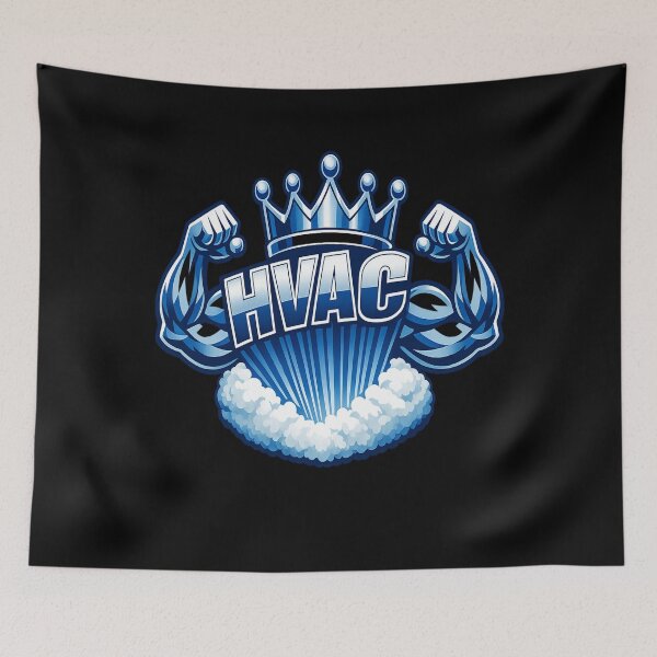 Item preview, HVAC King Strength Emblem - Bold Technician Pride Design designed and sold by FrozenHeat97.