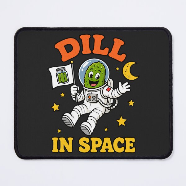 Item preview, Dill In Space Funny Retro Astronaut Pickle designed and sold by DigitalGlade.