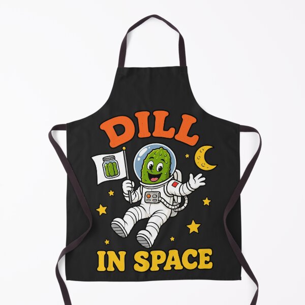 Item preview, Dill In Space Funny Retro Astronaut Pickle designed and sold by DigitalGlade.