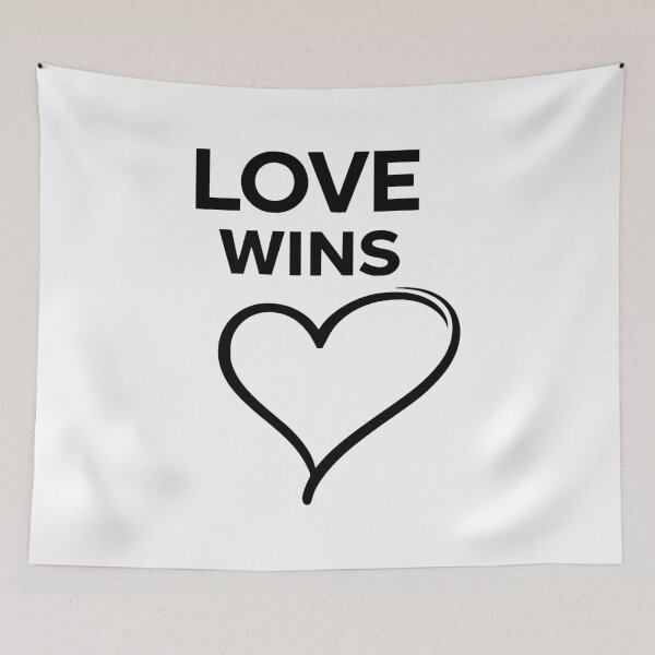 Item preview, Love Wins Heart Minimalist Design designed and sold by Pommes im Bett.