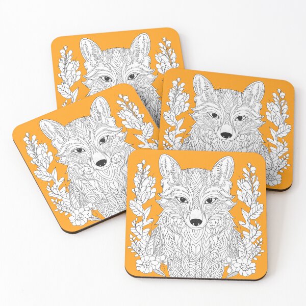 Item preview, Paint Your Own Unique Fox Fabric Art designed and sold by Outlet Raloel.