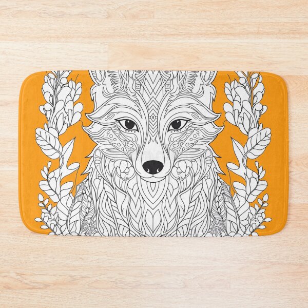 Item preview, Paint Your Own Unique Fox Fabric Art designed and sold by Raloel Art.