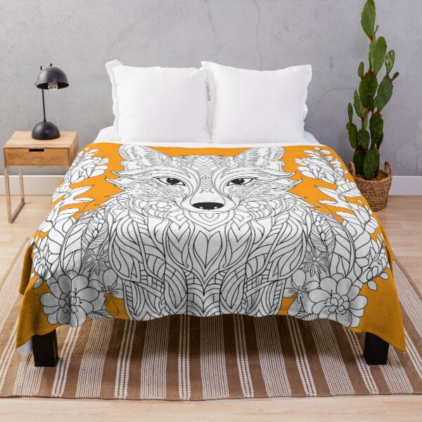 Item preview, Paint Your Own Unique Fox Fabric Art designed and sold by Outlet Raloel.