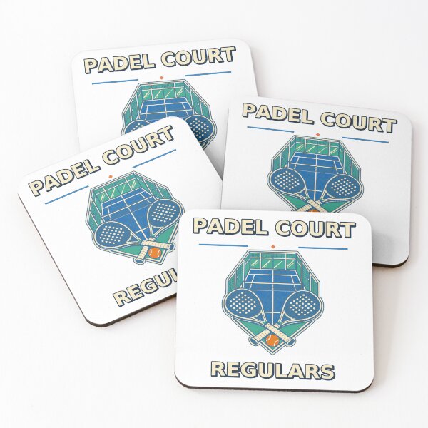 Item preview, Retro Padel Court Regulars Racket Club Badge designed and sold by Freshloop Studio | Whimsical Vintage Art.