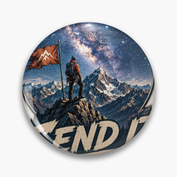Item preview, Send It Rock Climbing Mountaineering Milky Way Galaxy Retro designed and sold by BartArtPhoto.