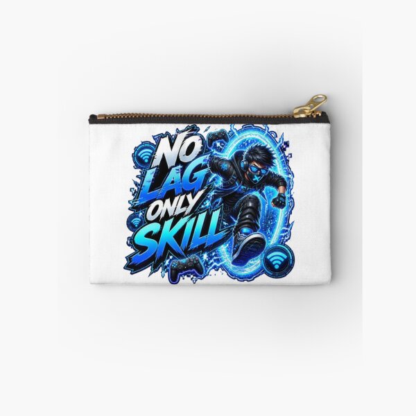 Item preview, NO LAG ONLY SKILL Gaming Sticker | Neon Esports Gamer Design designed and sold by Stylestickers55.