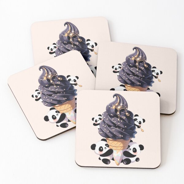 Item preview, Black sesame Ice Cream Panda designed and sold by Tanya Zevallos.