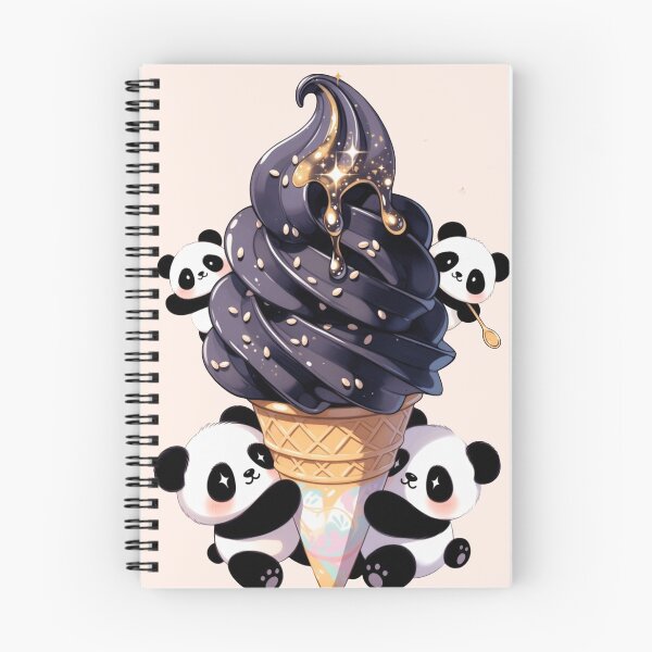 Item preview, Black sesame Ice Cream Panda designed and sold by Tanya Zevallos.