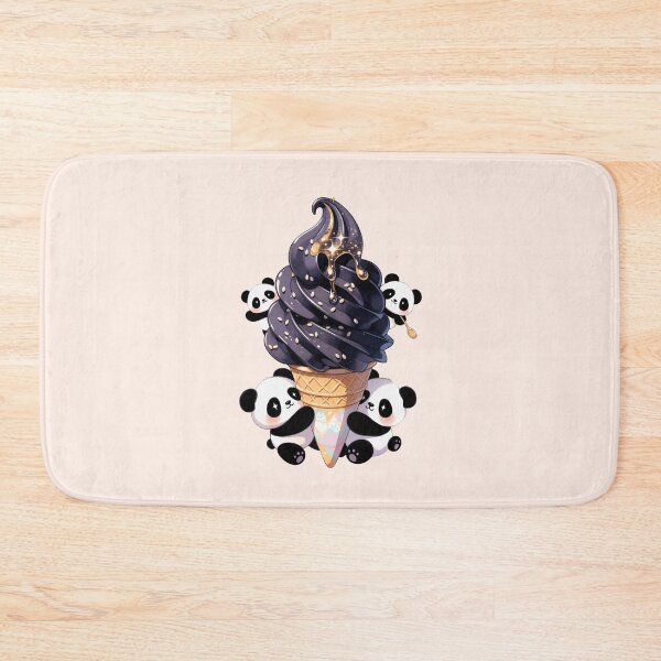 Item preview, Black sesame Ice Cream Panda designed and sold by Tanya Zevallos.