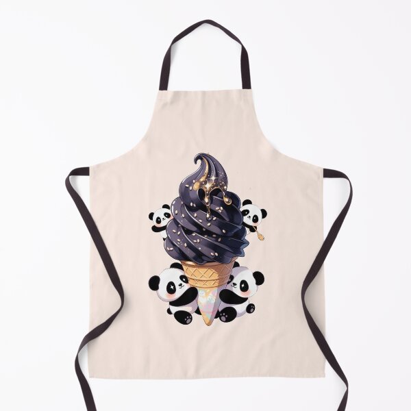 Item preview, Black sesame Ice Cream Panda designed and sold by Tanya Zevallos.
