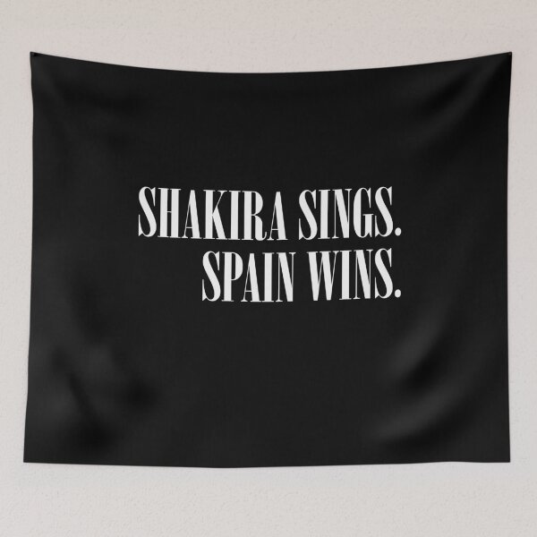 Artikelvorschau, Shakira singt „Spain Wins“ entworfen und verkauft von mBshirts.