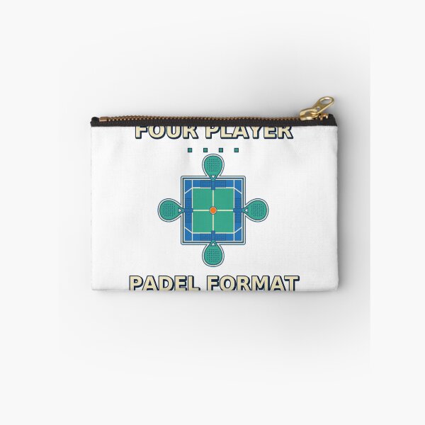 Item preview, Four Player Padel Format Doubles Team Badge designed and sold by Freshloop Studio | Whimsical Vintage Art.