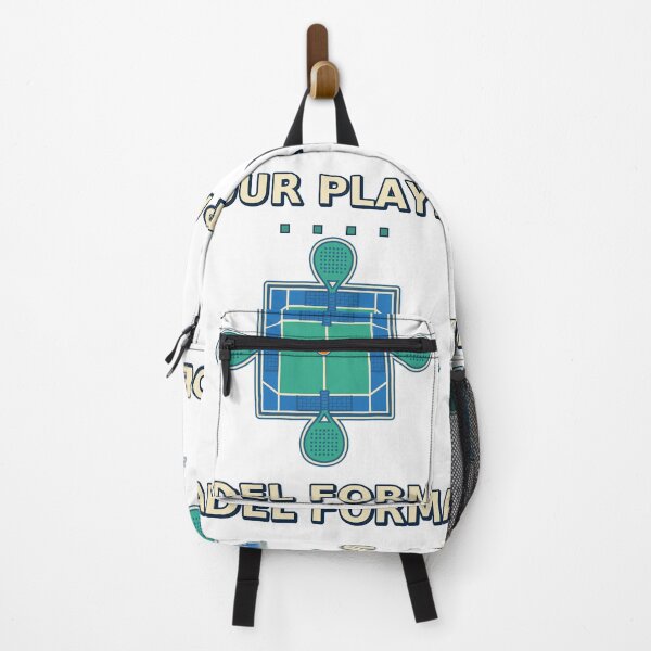 Item preview, Four Player Padel Format Doubles Team Badge designed and sold by Freshloop Studio | Whimsical Vintage Art.