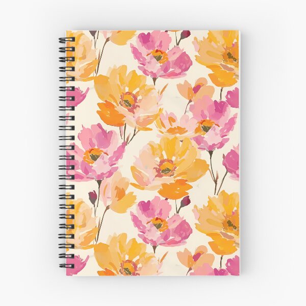 Item preview, Vibrant Pink Orange Abstract Watercolor Floral designed and sold by arteresting-art.