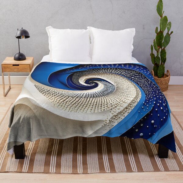 Item preview, Abstract Blue and White Composition designed and sold by Vicky Brago-Mitchell®.