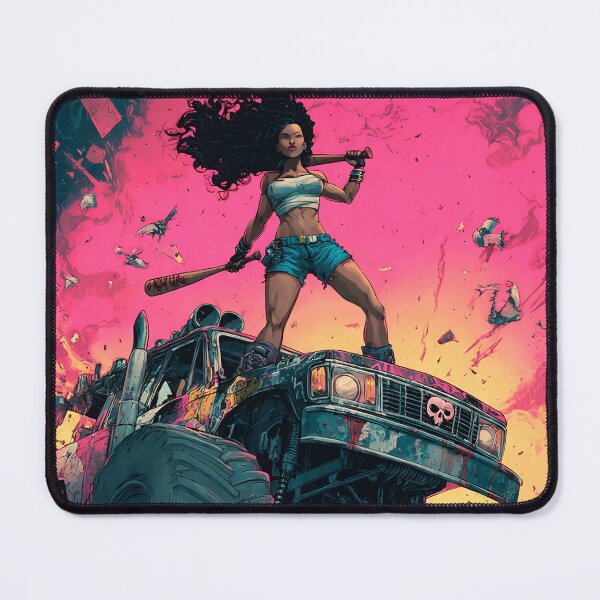 Item preview, Beautiful girl in a monster truck of destruction. designed and sold by UrbanTRIP.