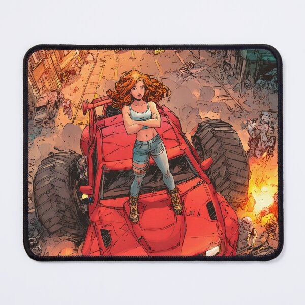 Item preview, Beautiful girl in a monster truck of destruction #2. designed and sold by UrbanTRIP.