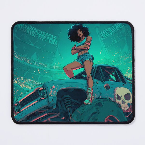 Item preview, Beautiful girl in a monster truck of destruction #3. designed and sold by UrbanTRIP.