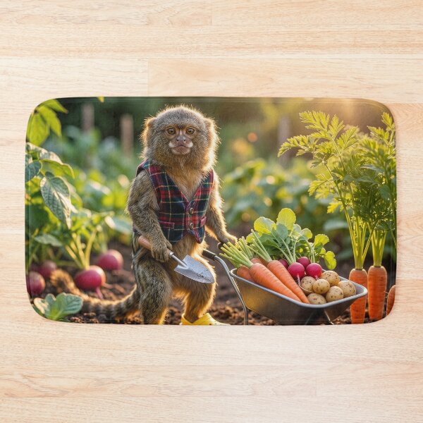 Item preview, Pygmy Marmoset Gardener Harvesting Carrots designed and sold by Tridentulus.