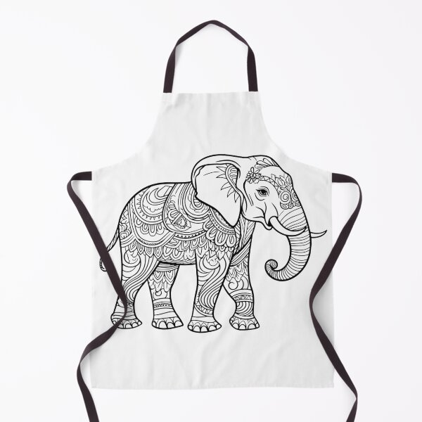 Item preview, Create Your One-of-a-Kind Elephant Masterpiece on Fabric designed and sold by Raloel Art.