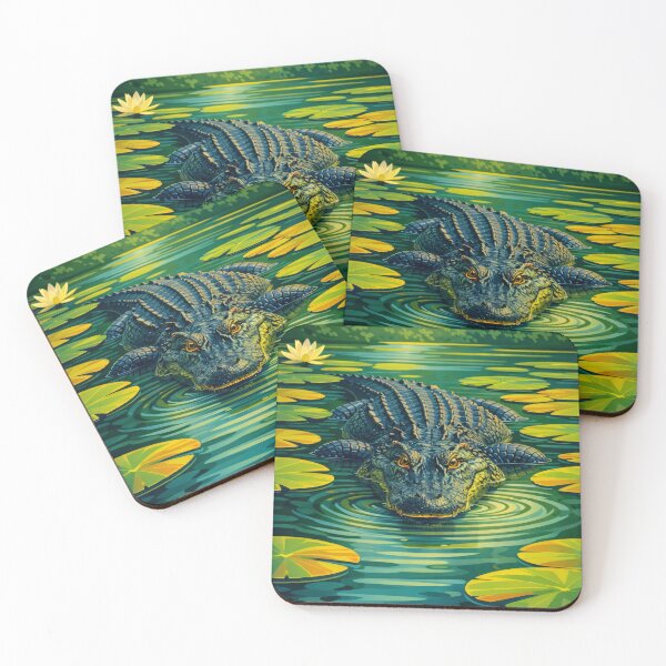 Item preview, American Alligator Digital Florida Everglades Animal Art designed and sold by kakarikihill.