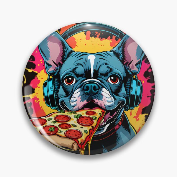 Item preview, Cool DJ French Bulldog Pizza Lover designed and sold by Structure-Blue.