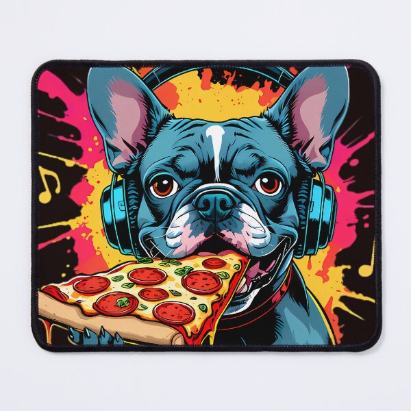 Item preview, Cool DJ French Bulldog Pizza Lover designed and sold by Structure-Blue.