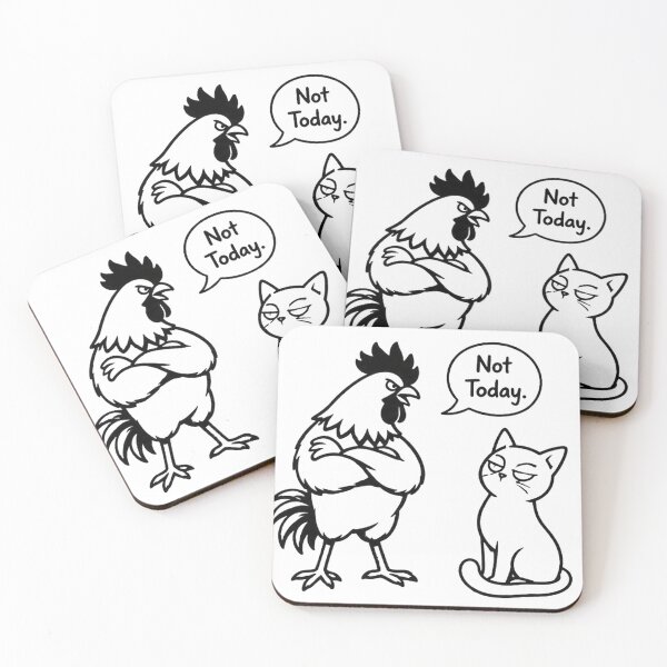 Item preview, Not Today | Rooster & Cat designed and sold by ekemarket.