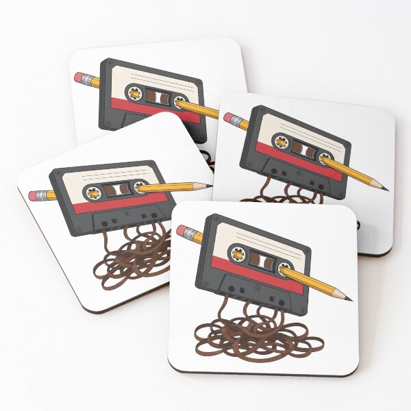 Item preview, Retro Cassette Tape Pencil Joke designed and sold by FoxFrame Studio.